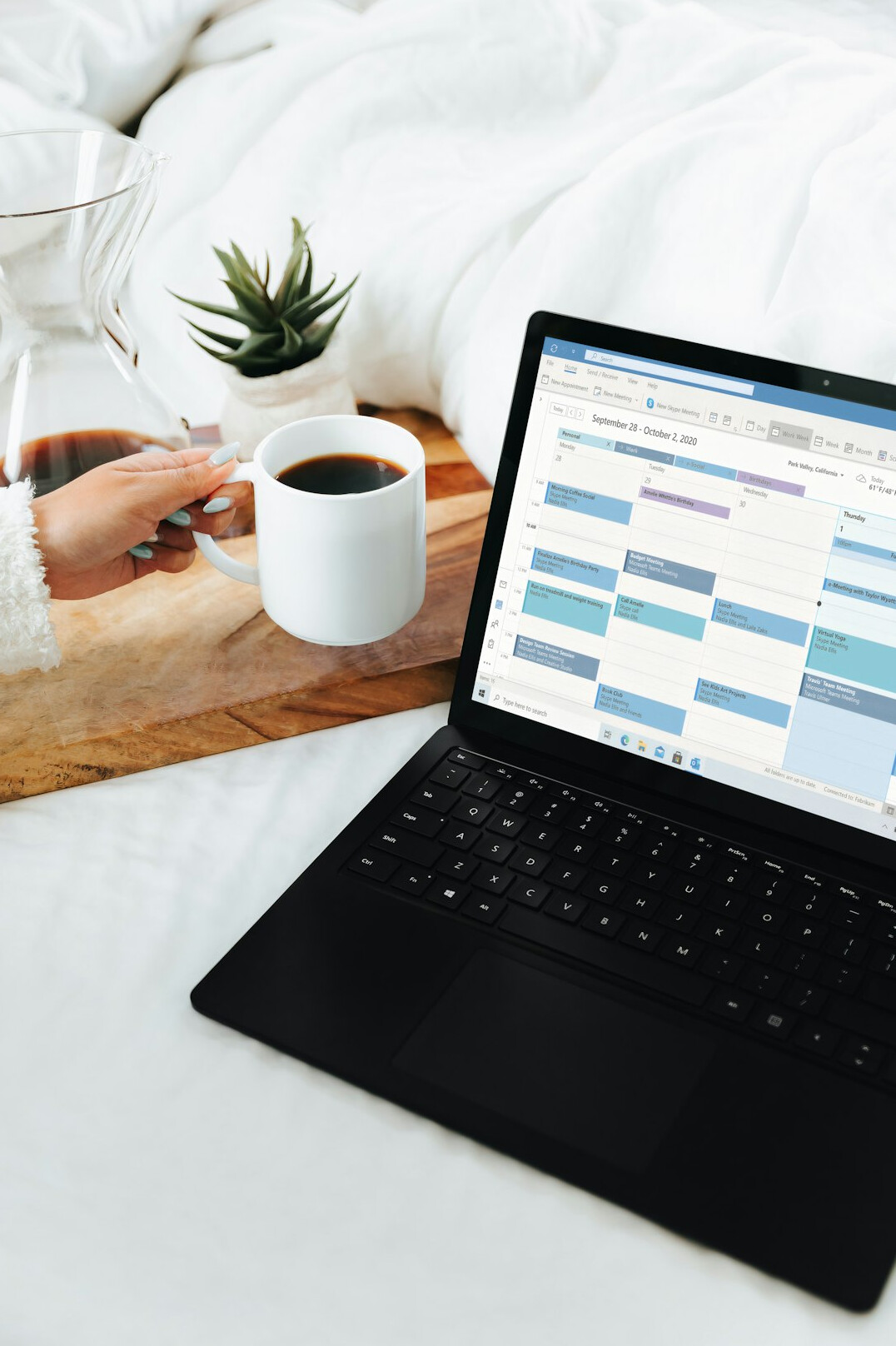person reviewing budget spreadsheet